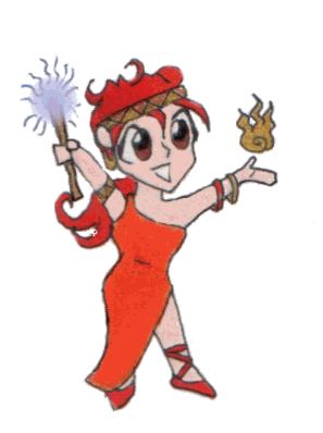 Click on the Fire Chibi to go to the links page