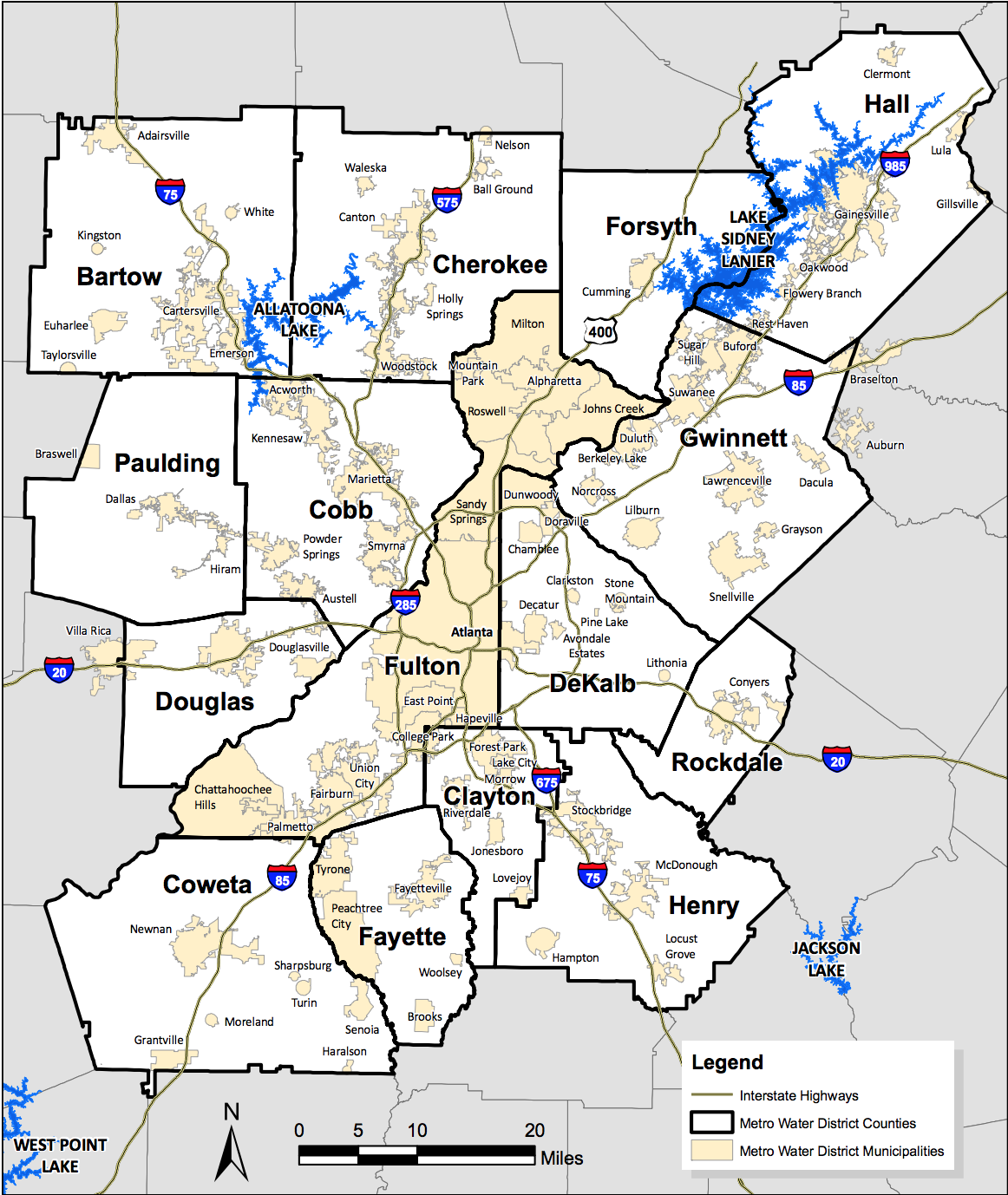 Metro Atlanta Map