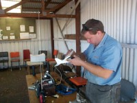James inspects the Mighty Midget