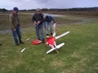 The broken Gee Bee