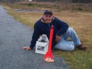 Bob with his rocket