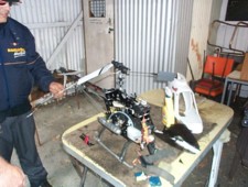 Steve's Heli after a slight crash