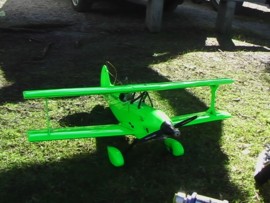 Kevin's home made lean green flying machine.