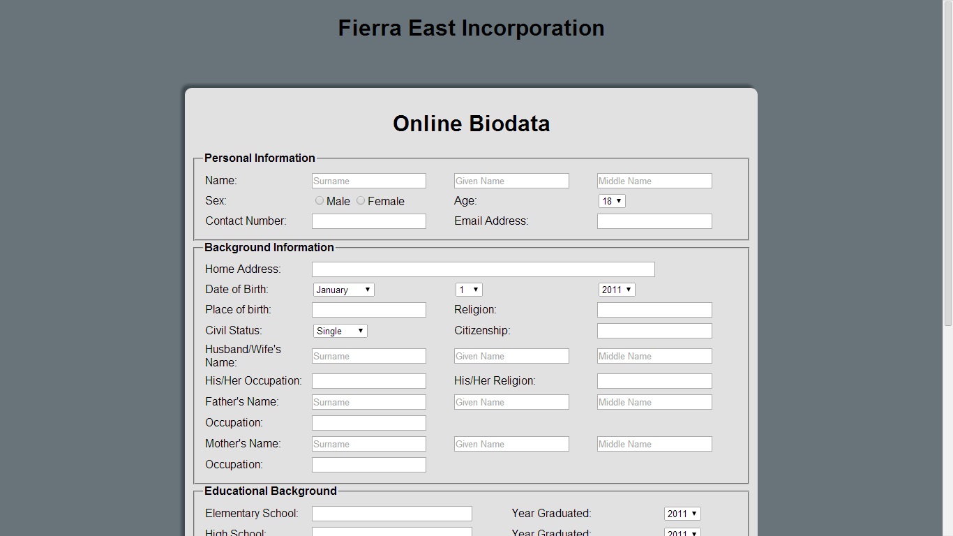 biodata