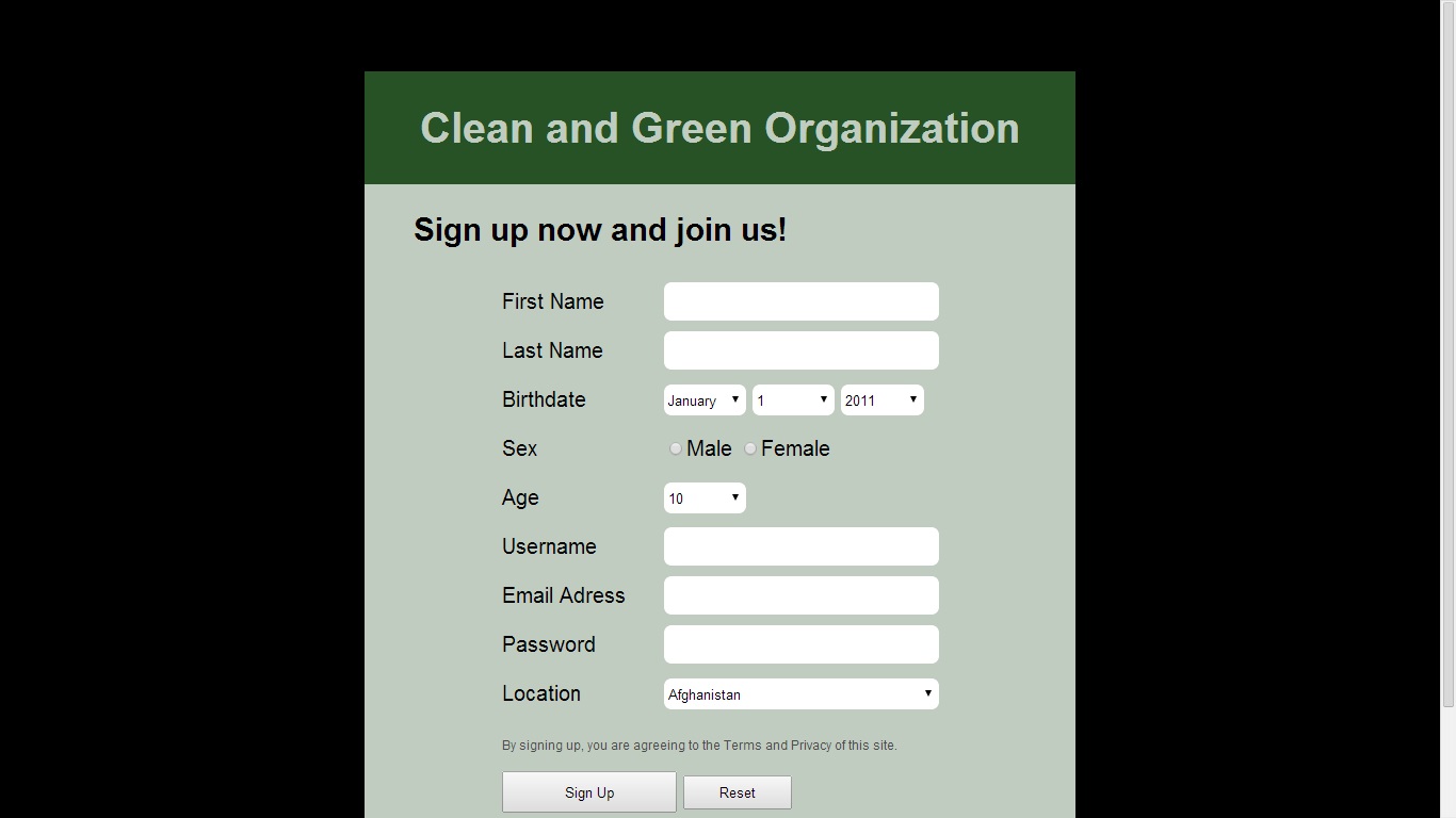 signup