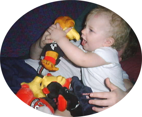 this baby was caught on film attacking the beloved Falcons mascot Freddy!