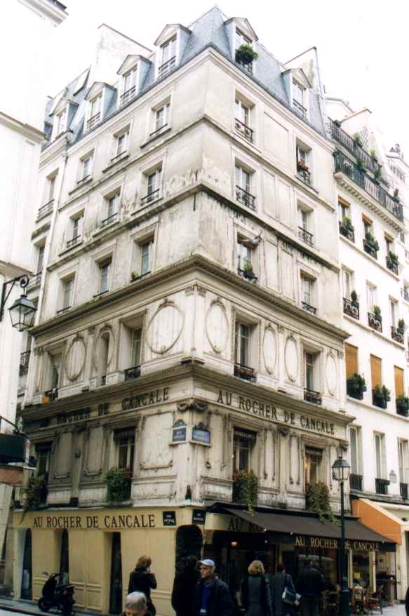 Au Rocher, one of the oldest buildings in the quarter