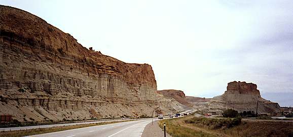 Road cut at Green River