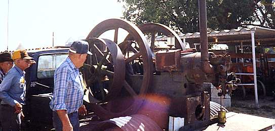 An old tractor at the fair