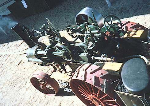 A miniature tractor, but real