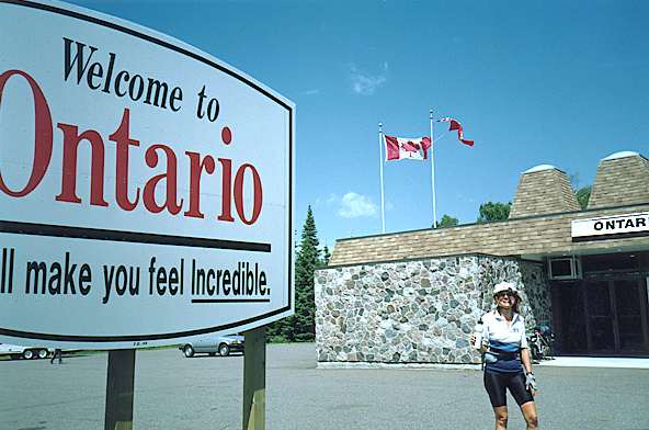 Entering Canada