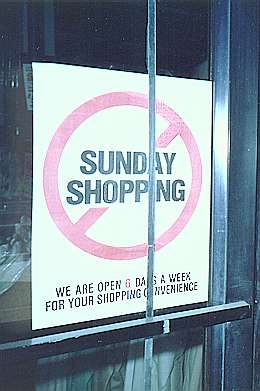Closed for your shopping convenience