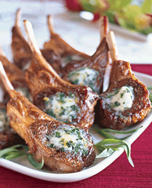 Saut&eacute;ed Lamb Chops with B&eacute;arnaise Butter
