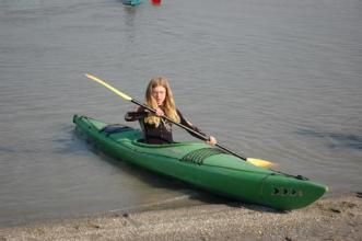 Rita beim Kajakfahren - Rita at kayaking