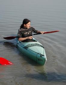 Babsi beim Kajakfahren - Babsi at kayaking