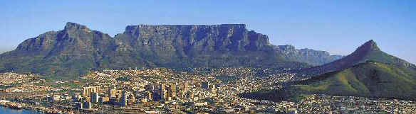 Table Mountain, Cape Town. Home to Jacques Janssens bathrobes, towels and sleepware.