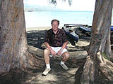 Jacques at Venus Point Beach in historical Matavai Bay, Tahiti