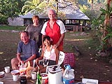 Jacques' birthday party at L.A. Bob's place with Bob, Bonnie and Jona