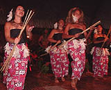 The Otea Api California girls performing at Moorea Village