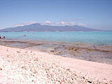 Tahiti seen from Moorea's Temae Beach. Makes great wallpaper