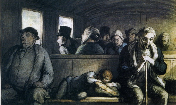 Honor� Daumier: El vag�n de tercera clase