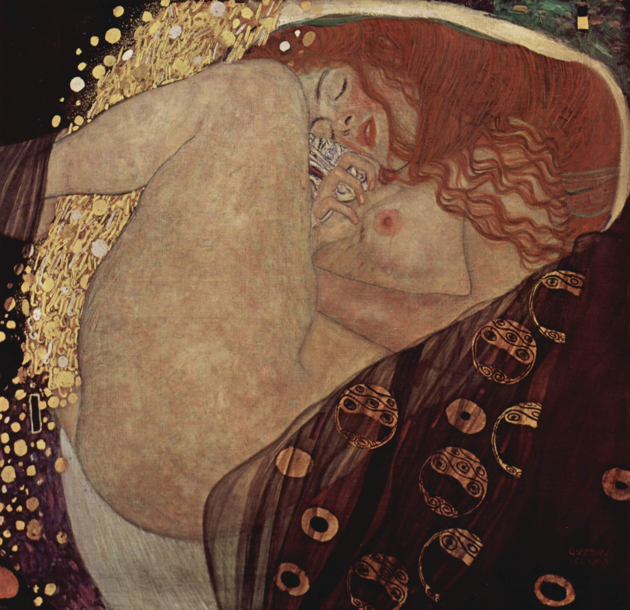 Pintura modernista: Danae, de Gustave Klimt