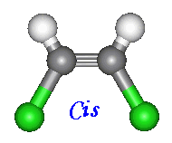 A 'cis' molecule - cis-1,2-dichloroethene
