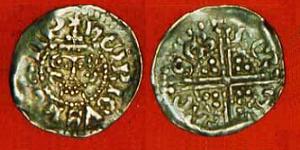Henry III Long Cross Silver Penny 1865-S1364 - Shrewsbury - Paris - Ex F.E.Jones