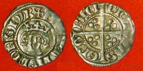 Edward I Silver Penny 585 - s1429 - York - Royal - Mule