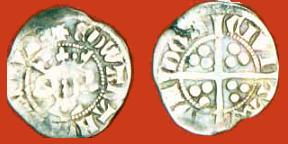 2614 - s1456 Edward II Penny London Colon Stop after HYB RARE