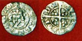 2907 - s1559 Edward III Florin half d of London Type 9-10