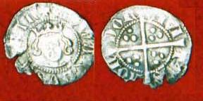 2933 - s1558 Edward III Florin half d of London Type 6-2