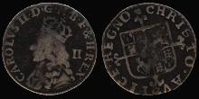 King Charles II 1664 Half Groat Hammered Coin