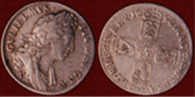 No 188 - King William III Shilling 1696 First Bust N for Norwich below bust English Milled Coin
