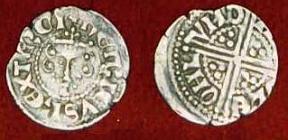 Henry III Long Cross Silver Penny 1517 - S1361 London - Nicole - Terci