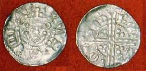 Henry III Long Cross Silver Penny 1556 - S1367 Bury - Randulf