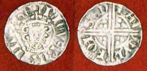 Henry III Long Cross Silver Penny 1653 - S1367 Bury - Randulf