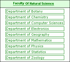 Faculty of Natural Sciencs
