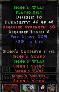 Sigon's Wrap Plated Belt