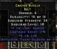 Corpse Buckle Belt