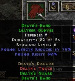 Death's Touch Gloves