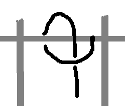Fig 1: Buttonhole stitch