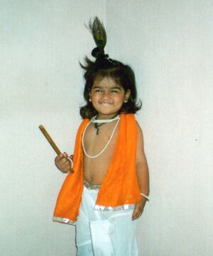 Karan dressed in Gopala ! 