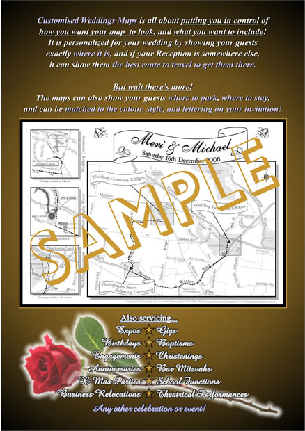 Map Your Wedding flyer - Back
