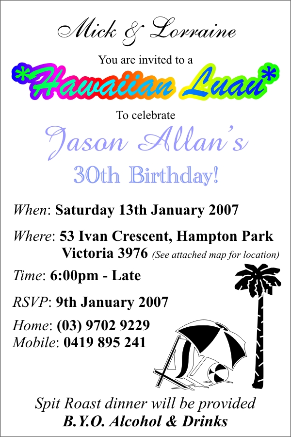 Jason's 30th Birthday Party