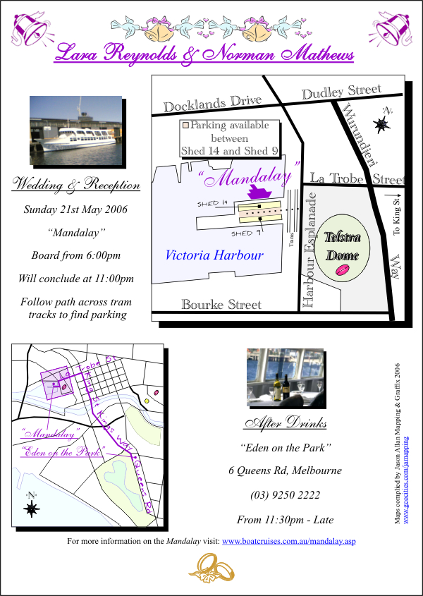 Lara's Wedding map