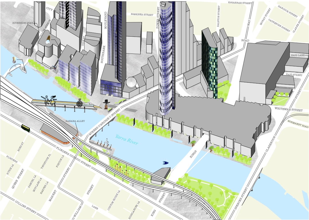 3D Map of Southbank