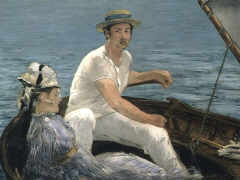 On a Boat, Manet