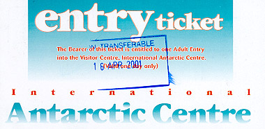 International Antarctic Centre entry ticket