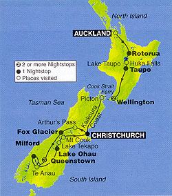 New Zealand map